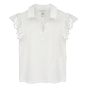 DESIGN HISTORY Eyelet Sleeve Top M